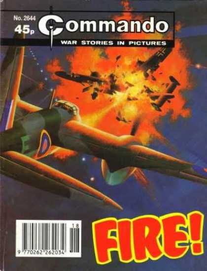 Commando 2644 - World War Ii - Dogfight - Explosion - Plane - Fire