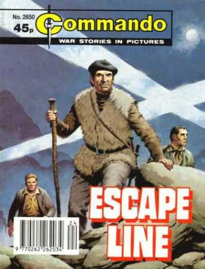 Commando 2650 - Escape Line - Rocks - Search Lights - Moon - Mountain