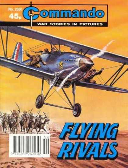 Commando 2680 - Plane - Camels - Arabians - Men On Wings - Cobra On Plane
