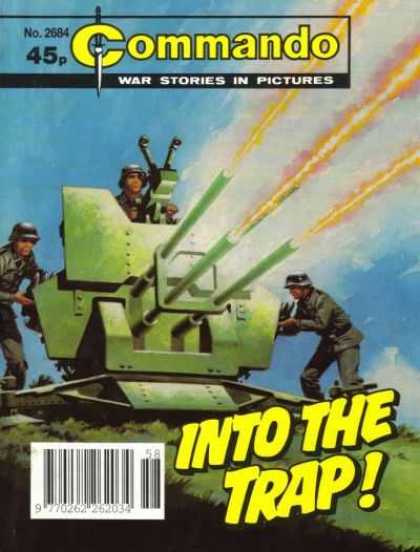 Commando 2684 - Tank - Soldiers - Gunfire - Into The Trap - War Stories In Pictures