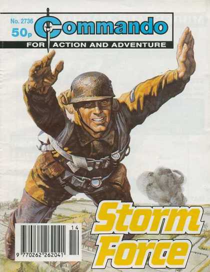Commando 2736 - Storm Force - Military Uniform - Smoke - Metal Helmet - Parachute
