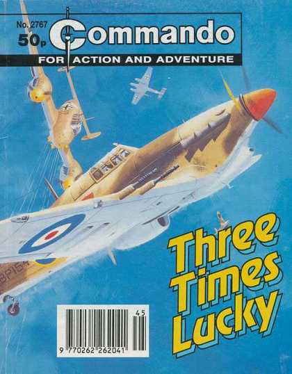 Commando 2767 - For Action And Adventure - Plane - Three Times Lucky - Target - No 2767