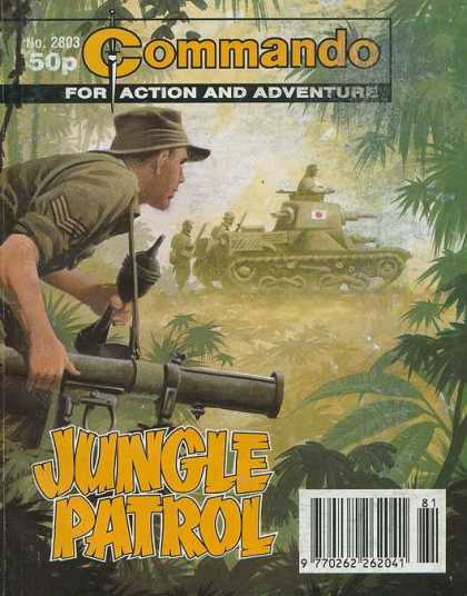Commando 2803 - No 2803 - For Action - And Adventure - Jungle Patrol - Tank