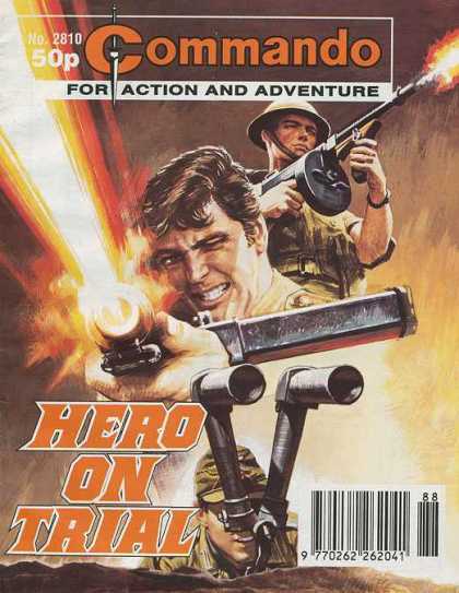 Commando 2810 - Machine Gun - Hero On Trial - War - Acftion And Adventure - Muzzle Flare