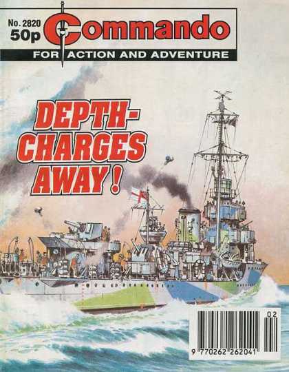 Commando 2820 - Commando - Action - Adventure - Depth Charges Away - Comic