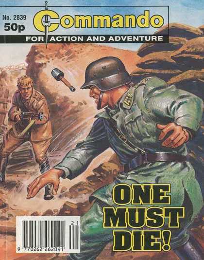 Commando 2839 - No 2839 - For Action And Adventure - One Must Die - Gernade - Military