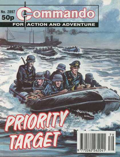 Commando 2897 - Priority Target - Water - Boats - Guns - Weapons