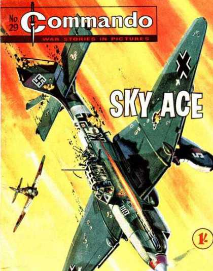 Commando 29 - Sky Ace - Fighter Planes - War Stories - Swastika - Dogfight