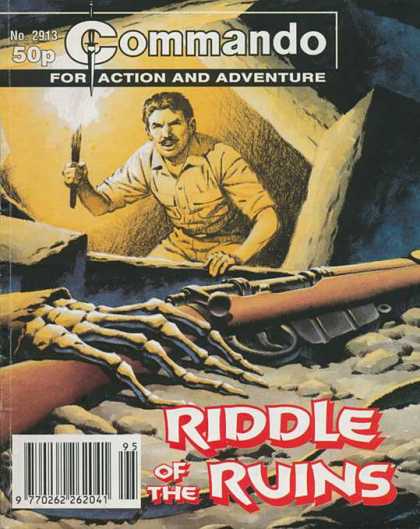 Commando 2913 - Action And Adventure - Hes Got A Flame - Skeleton Bones - Riddle - Cave