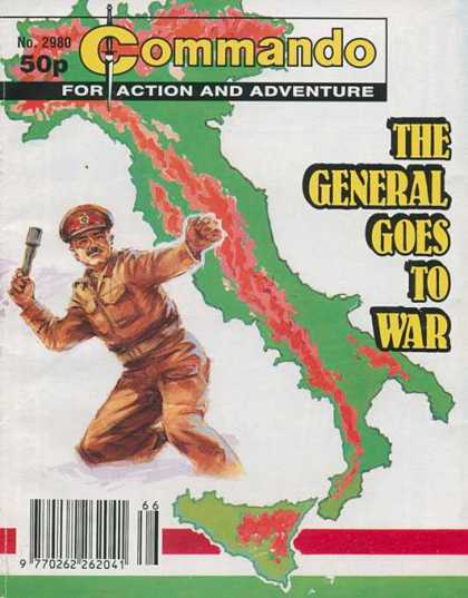 Commando 2980 - The General Goes To War - Italy - Throwing Grenade - Attack - Battle