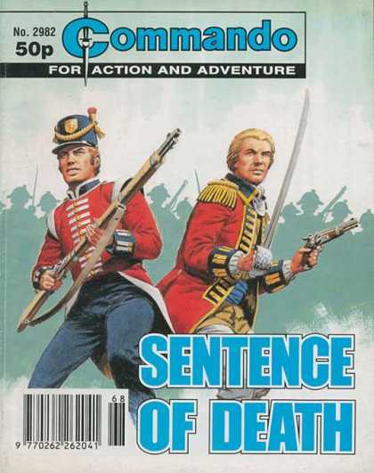 Commando 2982 - For Action And Adventure - Sentence Of Death - Soldier - Sword - Gun