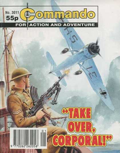 Commando 3011 - For Action And Adventure - Plane - Soldier - Ship - Machinegun