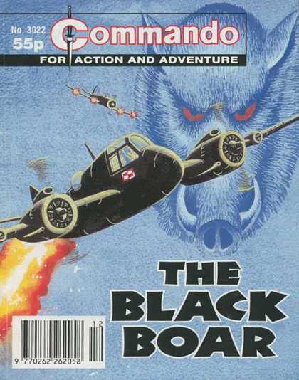 Commando 3022 - The Black Boar - For Action And Adventure - Engine - Fire - Fighter Plane