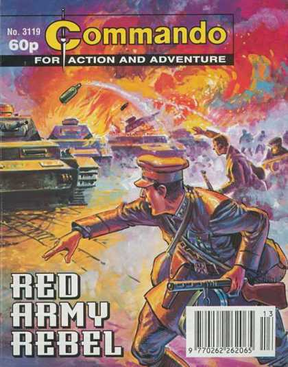 Commando 3119 - Number 3119 - For Action And Adventure - Red Army Rebel - Tanks - Soldiers