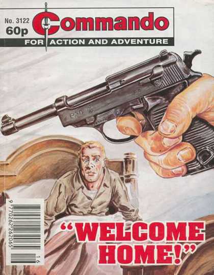 Commando 3122 - Gun - Cot - One Old Man - Hand - Frightened