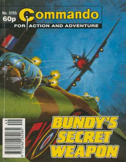 Commando 3155 - For Action And Adventure - No3155 - Elicopter - 60p - Bundys Secret Weapon