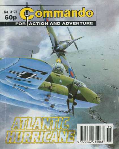 Commando 3171 - Atlantic Hurricane - Action And Adventure - Bomber - Airplane - Sky