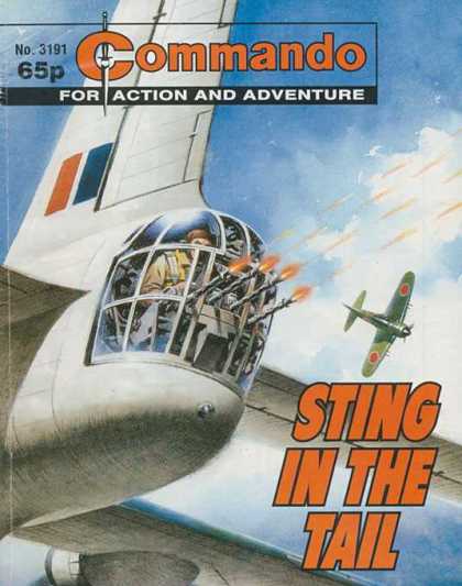Commando 3191 - For Action And Adventure - Sting In The Tail - Shooting - Planes - No 3191