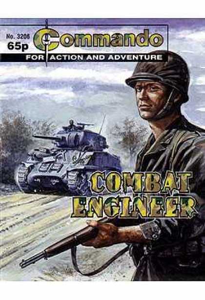 Commando 3206 - Comic - Cover Art - Army - Tank - Soldier