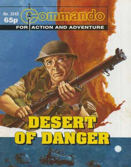 Commando 3243 - Desert Of Danger - Gun - Helmet - Smoke - For Action And Adventure