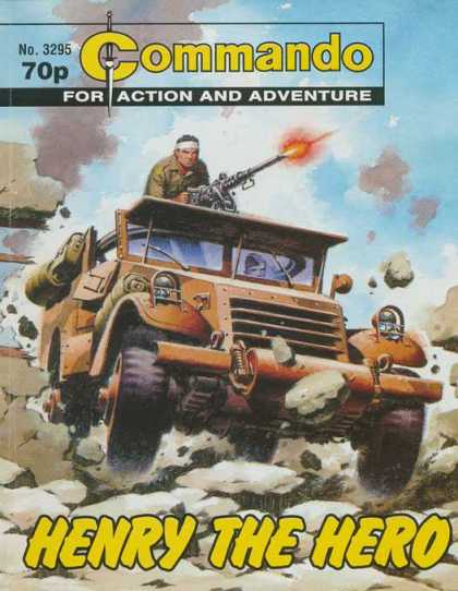 Commando 3295 - For Action And Adventure - Car - Machine Gun - Soldier - Henry The Hero