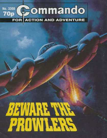 Commando 3308 - No 3308 - For Action And Adventure - Beware The Prowlers - Aeroplane - Dogfight