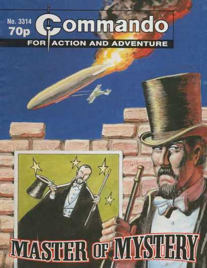 Commando 3314 - For Action And Adventure - Master Of Mystery - Air Bomb Dropping - Airplane - Magician In Top Hat