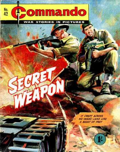 Commando 42 - War Stories In Pictures - Secret Weapon - Soldiers - Guns - Flame