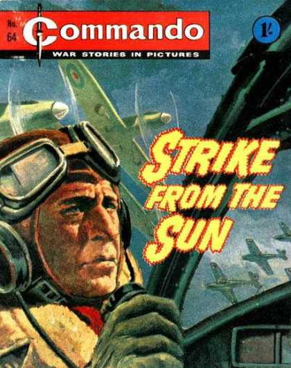 Commando 64 - Stirke From The Sun - War Stories In Pictures - Jet Planes - Pilot - No64