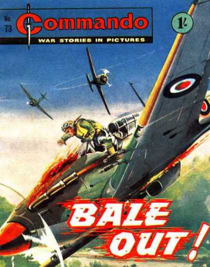 Commando 73 - Airplane - Aircraft - Bale Out - War Stories In Pictures - Men