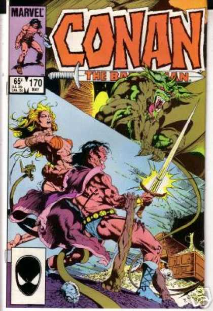 Conan the Barbarian 170 - Marvel - Sword - Monster - Demon - Woman