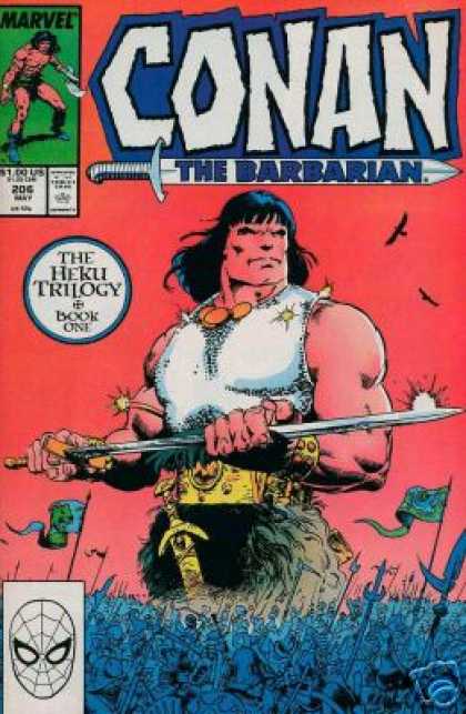 Conan the Barbarian 206 - The Heku Trilogy - Sword - Crowd - 20 C May - Birds
