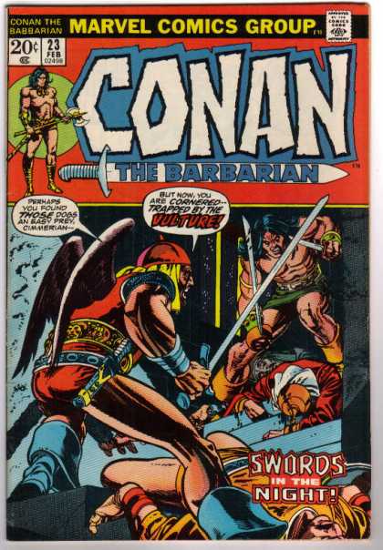 Conan the Barbarian 23 - Swords In The Night - Dogs - Wings - Axe - Marvel Comics Group