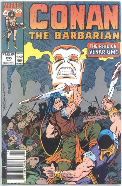 Conan the Barbarian 235 - White Head - Sword Swinger - Shield And Sword - Conquering Slayer - Raider Of Venarium - Ron Lim