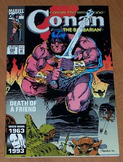 Conan the Barbarian 268 - Marvel Comics - Conan - Death - Friend - Iron Man