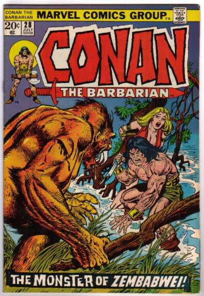 Conan the Barbarian 28 - Zembabwei - Marvel - Blonde - July - 20 Cents