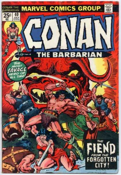 Conan the Barbarian 40 - Marvel - Savage - Hero - All Time - Caveman