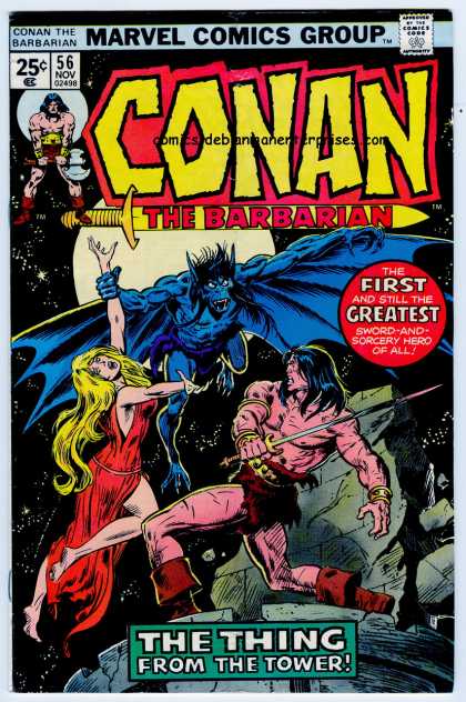 Conan the Barbarian 56 - Marvel - Blonde - November - 25 Cents - Sword