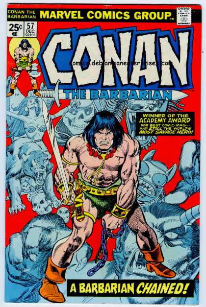 Conan the Barbarian 57 - Sword - Marvel - Caveman - Academy Award - Lion
