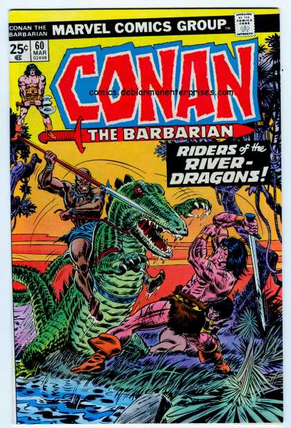 Conan the Barbarian 60 - Riders Of The River Dragon - Marvel - Conan The Bahbarian - Sword - Attacked