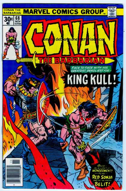 Conan the Barbarian 68 - King Kull - Red Sonja - Swords - Conflagration - Marvel Comics