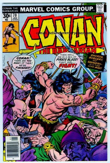 Conan the Barbarian 70 - Sorcery - Savagery - Surrounded - Fighting - Swords