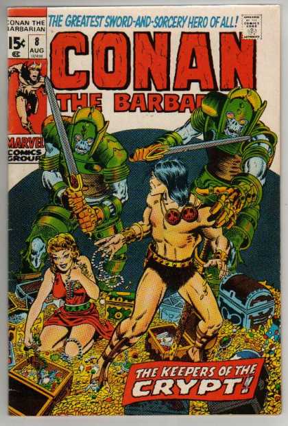 Conan the Barbarian 8 - Keeper Of The Crypt - Treasure Chests - Gold Coins - Necklaces - Swords