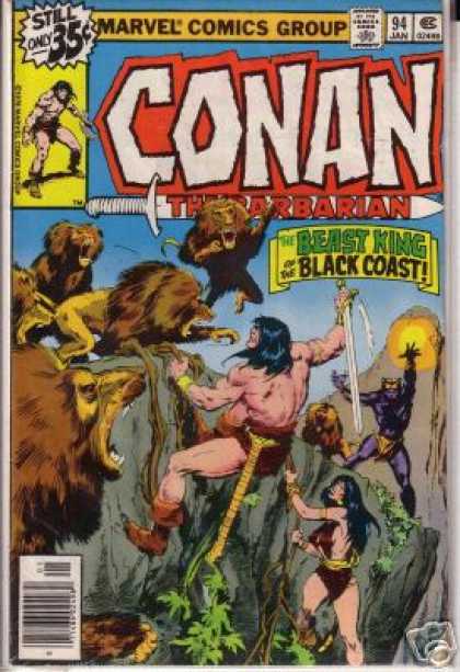 Conan the Barbarian 94 - Beast King - Sword - Lions - Black Coast - Fighting