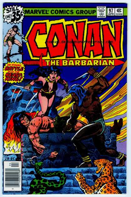 Conan the Barbarian 97 - Cheetah - Snake - Ernie Chan, John Buscema