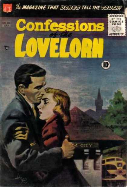 Confessions of the Lovelorn 106 - Approved By The Comics Code Authority - Acg - July - Tree - Tie