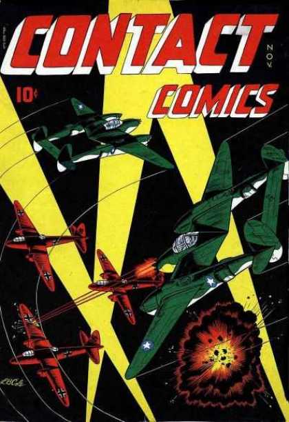 Contact Comics 3 - Planes - Green - Red - Combat - Shoot