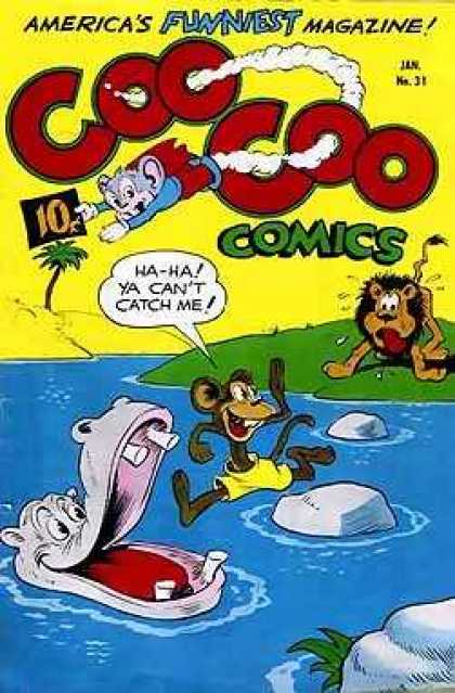Coo Coo Comics 31 - Hippo - Lion - Animal - Chase - Mouse