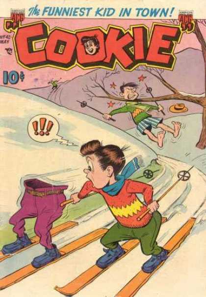 Cookie 42 - Funniest Kid In Town - Snow - Skking - Tree - Fall
