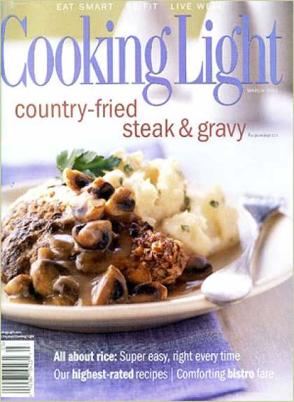 Cooking Light - Country-Fried Steak with Mushroom Gravy